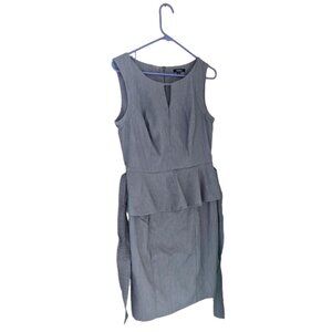 Gray peplum work dress, size 11/12